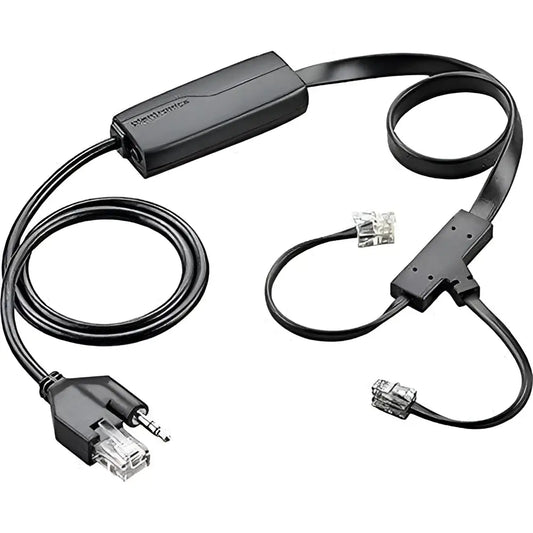 Plantronics APC-45 EHS adapter cable for Cisco phones with multiple connectors, black