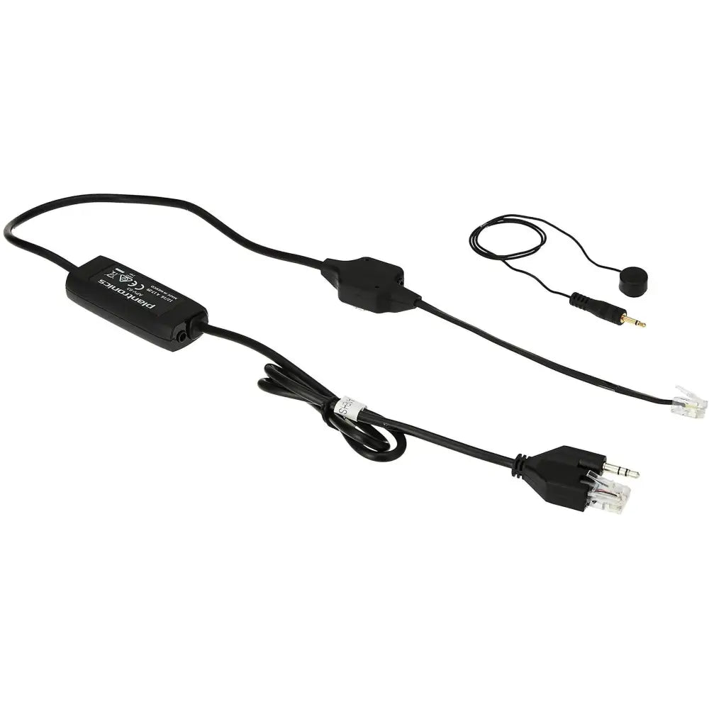 Plantronics APV-63 EHS adapter cable for Avaya phones, black with multiple connectors