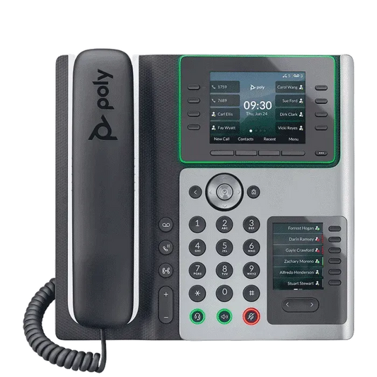 Polycom Edge E450 IP Phone - Poly Edge E450 2200-87030-025 / 82M90AA Refurbished - POLY-EDGE-E450-R - Reef Telecom