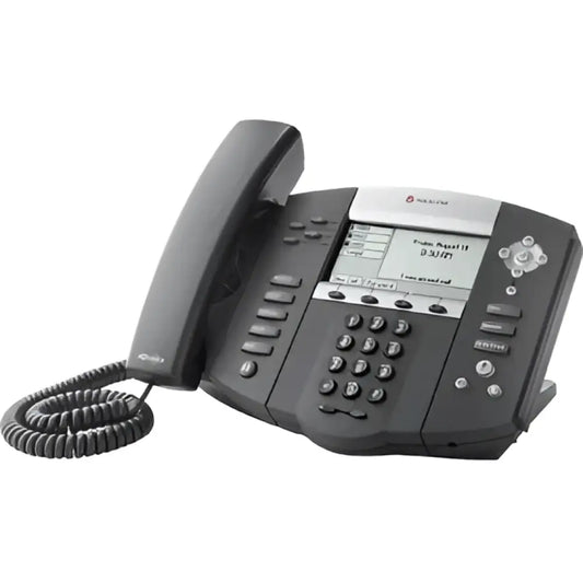 Polycom SoundPoint IP 550 business VoIP desk phone with LCD display and keypad