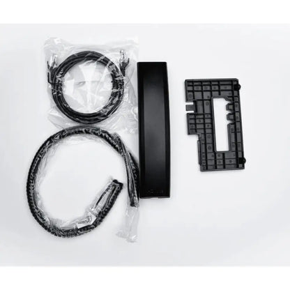Polycom VVX 350 OBi Edition IP phone accessories including handset, cables, and stand