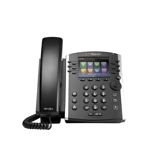 Polycom VVX 401 IP phone with color display and numeric keypad, refurbished model