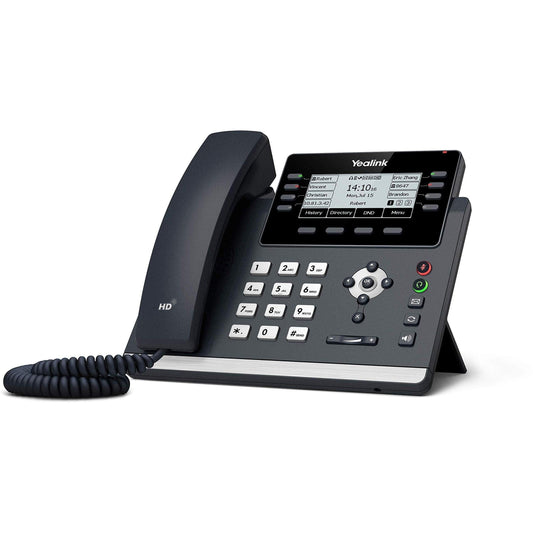 Yealink 12 Line Gigabit IP PoE Phone - YEALINK-T43U New - YEALINK-T43U - Reef Telecom