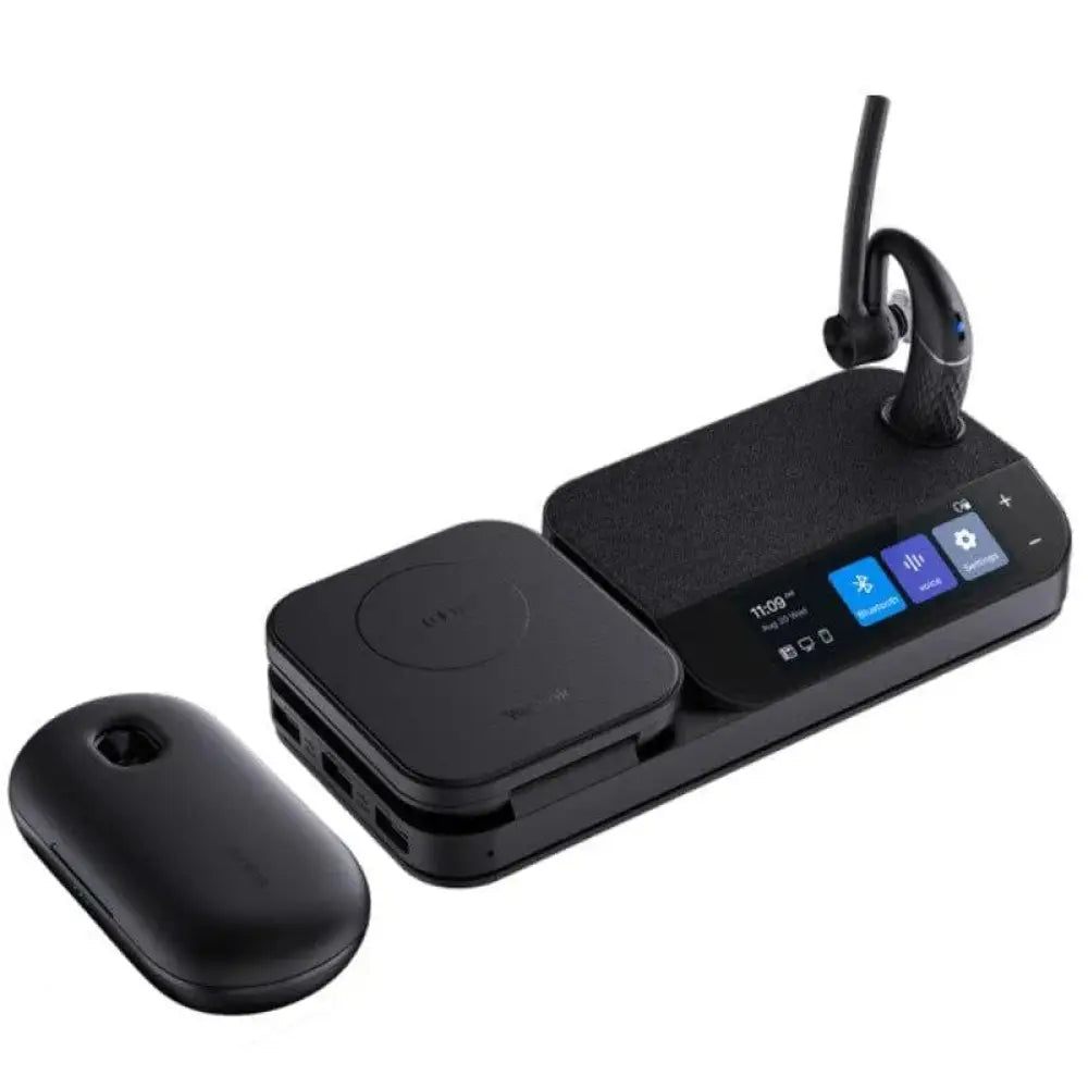 Yealink BH71 Pro mono Bluetooth wireless headset with touchscreen workstation and charging case