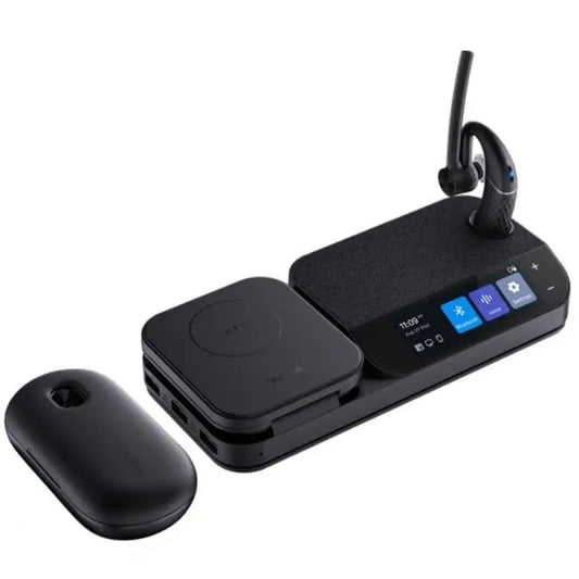 Yealink BH71 Pro mono Bluetooth wireless headset with touchscreen workstation and charging case