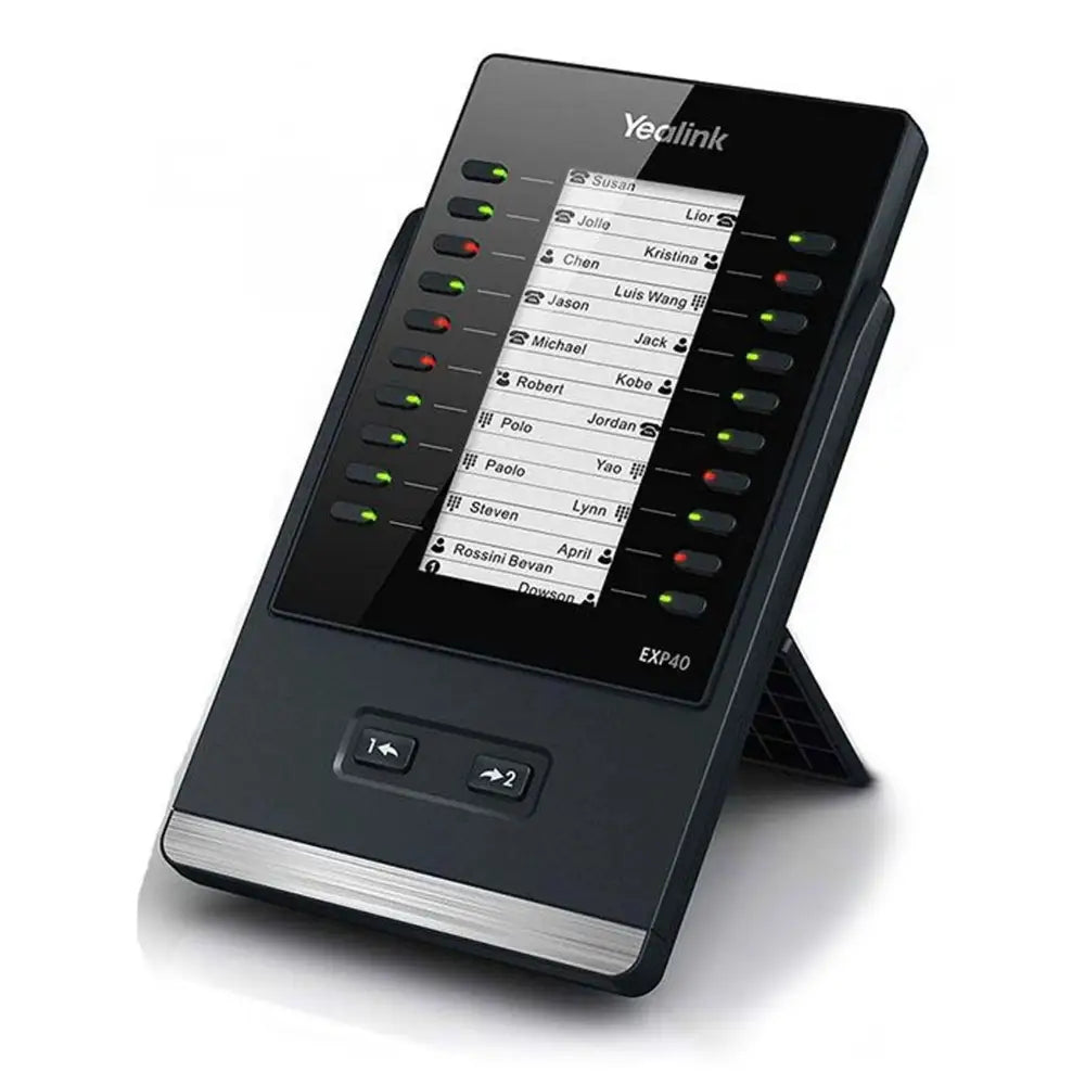 Yealink EXP40 LCD expansion module for SIP-T46S, T46G, T48S phones, black with buttons