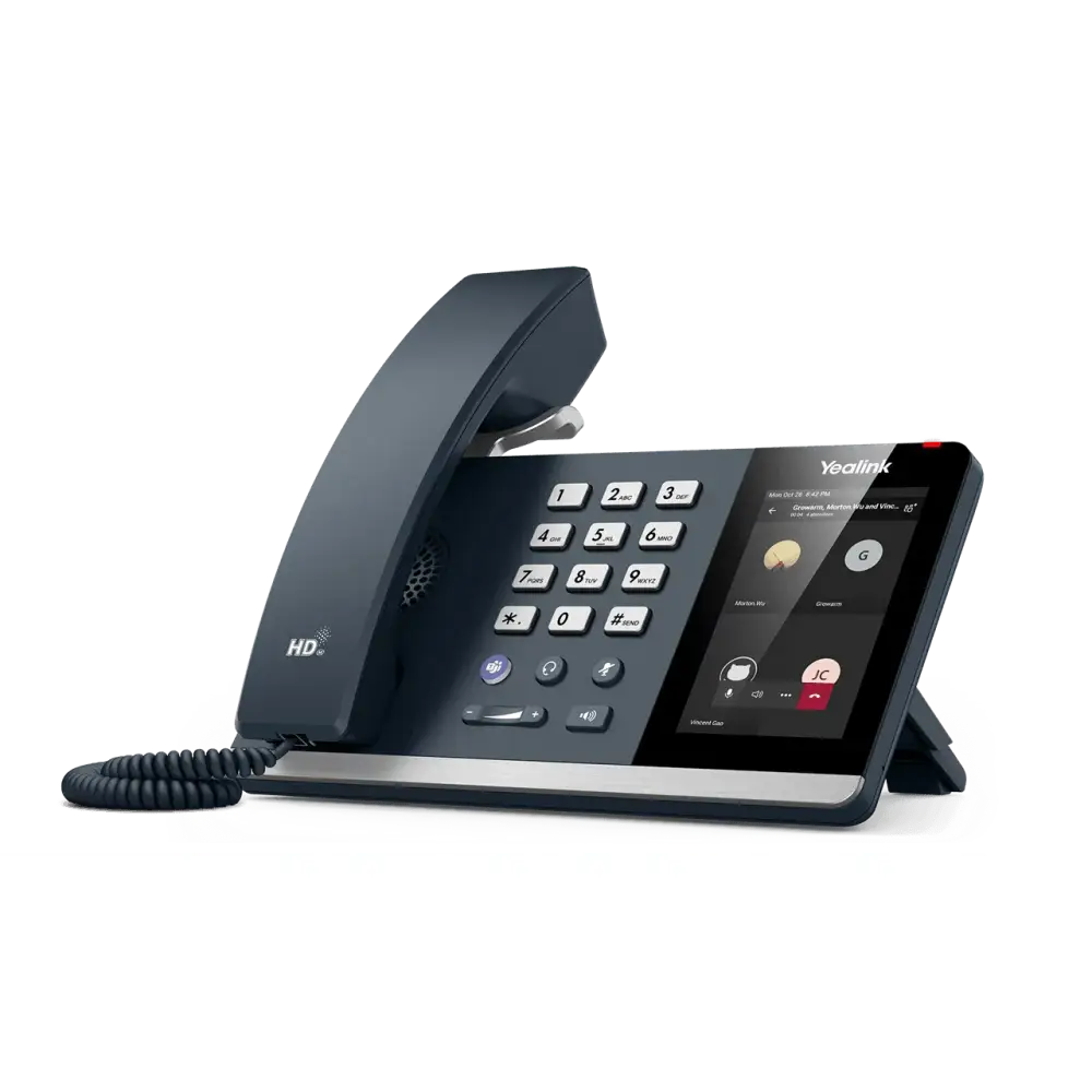 Yealink MP54 Microsoft Teams IP phone with touchscreen display and physical keypad
