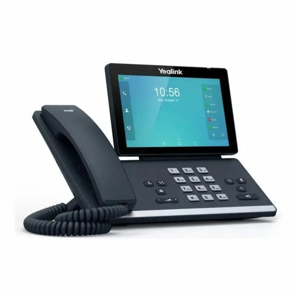 Yealink T56A refurbished SIP Gigabit IP phone with touchscreen display and corded handset