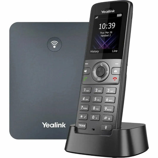 Yealink W73H DECT wireless handset with W70B base and charging dock