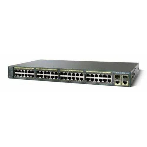 Cisco Catalyst 2960 48 Port 10/100 PoE + 2 T/SFP Switch - WS-C2960-48PST-L