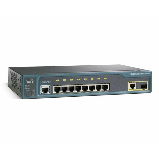 Cisco Catalyst 2960 8 Port 10/100 + 1 T/SFP Switch - WS-C2960-8TC-L