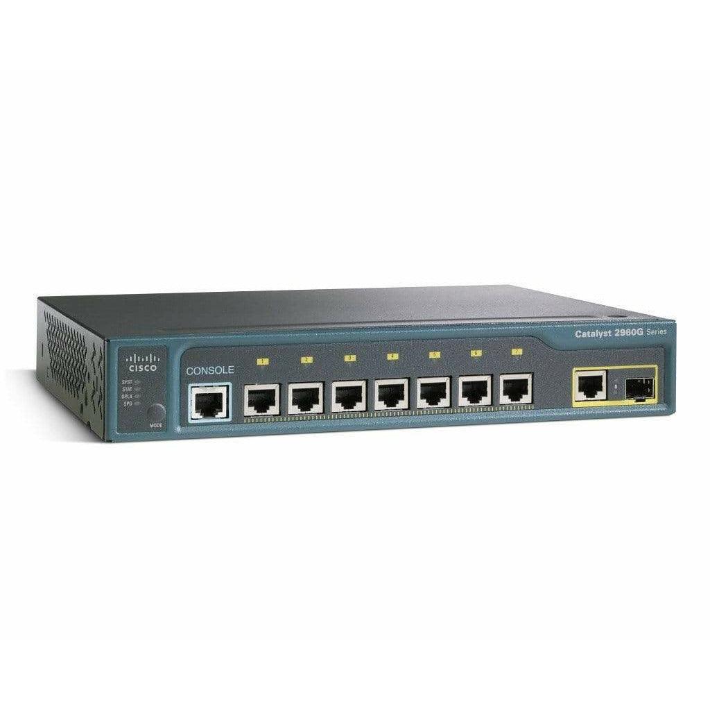 Cisco Catalyst 2960 8 Port Gigabit + 1 T/SFP LAN Base Switch - WS-C2960G-8TC-L - WS-C2960G-8TC-L-R - Reef Telecom
