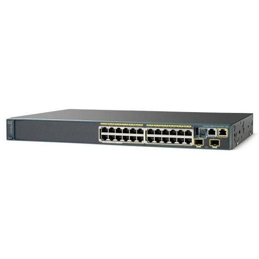 Cisco Catalyst 2960S 24 Port 10/100/1000 PoE Gigabit Switch w/ 2 SFP+ - WS-C2960S-24PD-L Refurbished - WS-C2960S-24PD-L-R - Reef Telecom