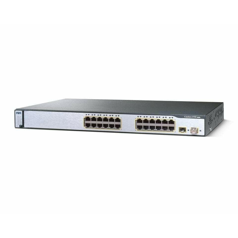 Cisco Catalyst 3750 24 Port Switch - WS-C3750-24TS-S - WS-C3750-24TS-S-R - Reef Telecom