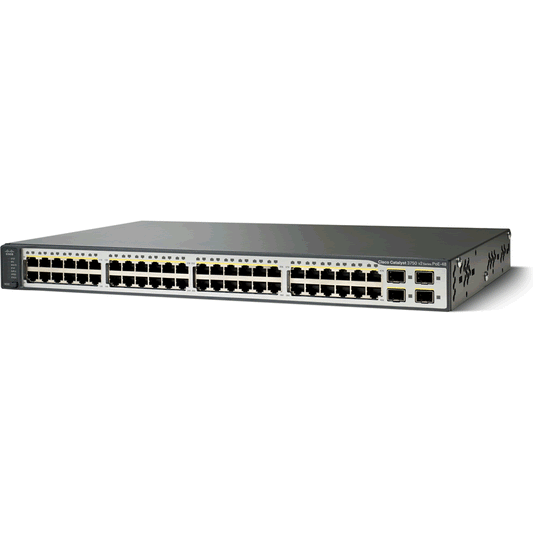 Cisco Catalyst 3750 V2 48 Port POE Switch - WS-C3750V2-48PS-S - WS-C3750V2-48PS-S-R - Reef Telecom