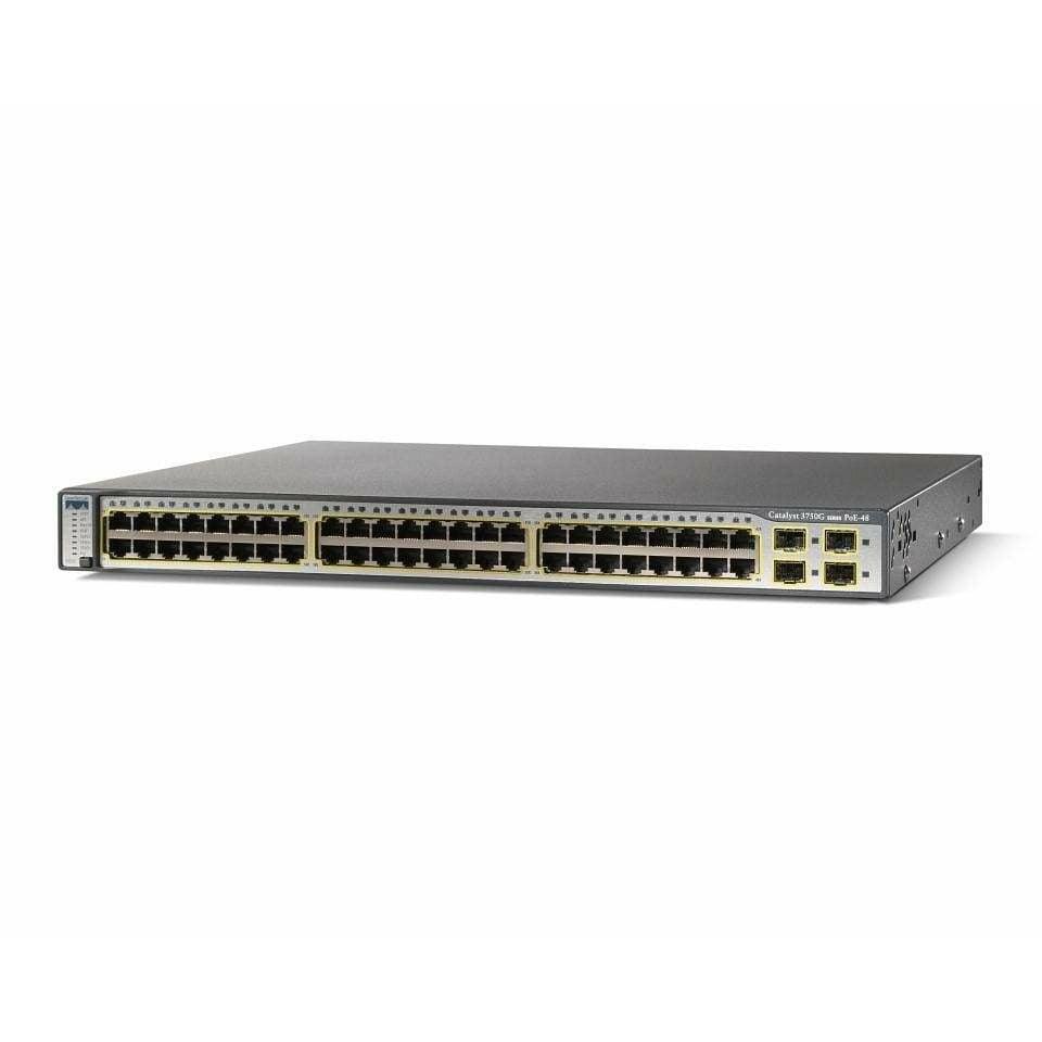 Cisco Catalyst 3750G 48 Port Gigabit POE Switch - WS-C3750G-48PS-S - WS-C3750G-48PS-S-R - Reef Telecom