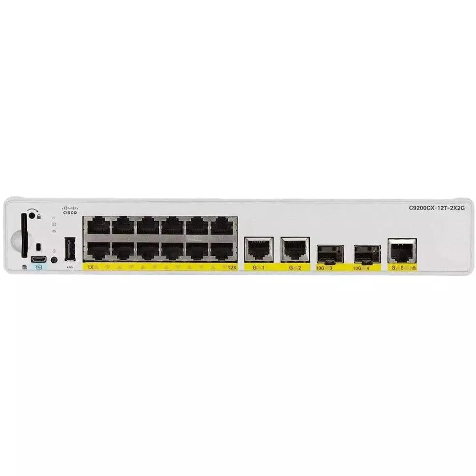 Cisco Catalyst 9200CX 12-port 1G, 2x10G and 3x1G, data, Network Advantage - C9200CX-12T-2X2G-A Refurbished - C9200CX-12T-2X2G-A-R - Reef Telecom