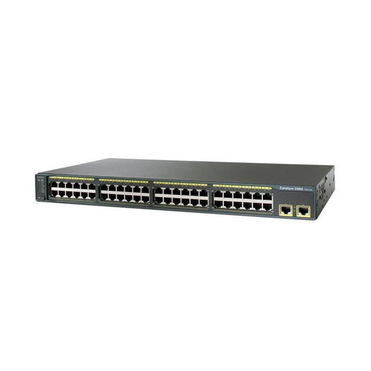 Cisco Catalyst C2960 Series 48 Port 10/100 Gigabit Switch - WS-C2960-48TT-L - Refurbished