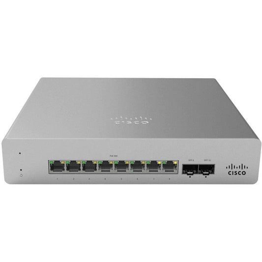 Cisco Meraki MS120 8 Port Cloud Managed PoE Gigabit Switch - MS120-8LP-HW - Refurbished - MS120-8LP-HW-R - Reef Telecom