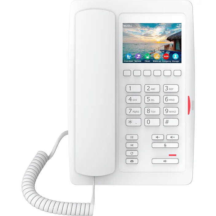 Fanvil H5 White Elegant High-end Color Display 2 Line SIP PoE Hospitality Phone -FANVIL-H5-W - New - FANVIL-H5-W - Reef Telecom