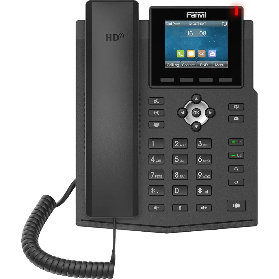 Fanvil X3SG 2.8" Color Display 4 Line SIP Entry-level Gigabit PoE IP Phone - FANVIL-X3SG - New - FANVIL-X3SG - Reef Telecom