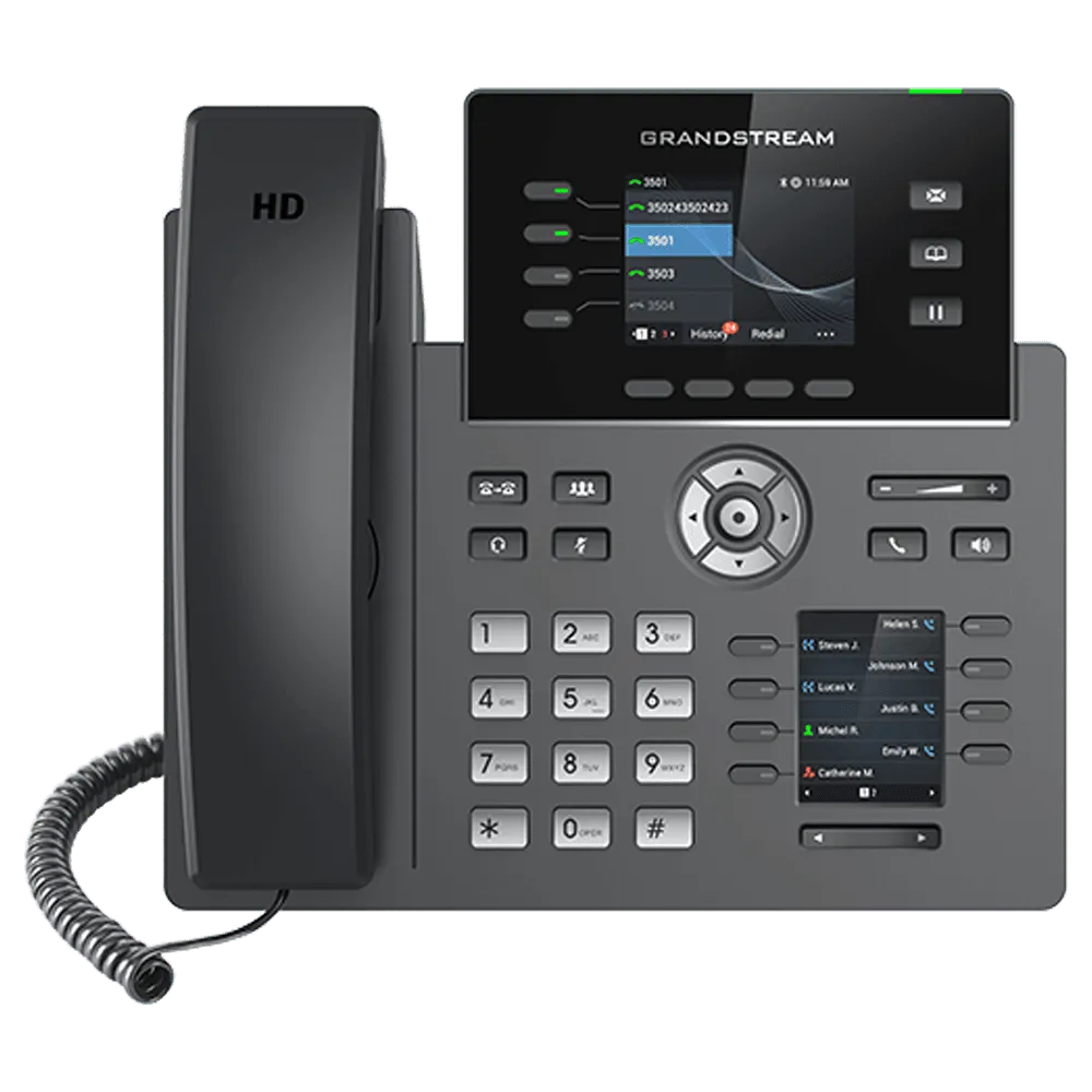 Grandstream Carrier-Grade 4 Line PoE and WiFi IP Phone - GRANDSTREAM-GRP2614 New - GRANDSTREAM-GRP2614 - Reef Telecom