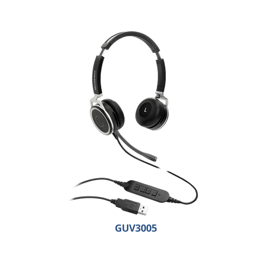 Grandstream HD USB Headsets with Noise Canceling Mic - GRANDSTREAM-GUV3005 New - GRANDSTREAM-GUV3005 - Reef Telecom