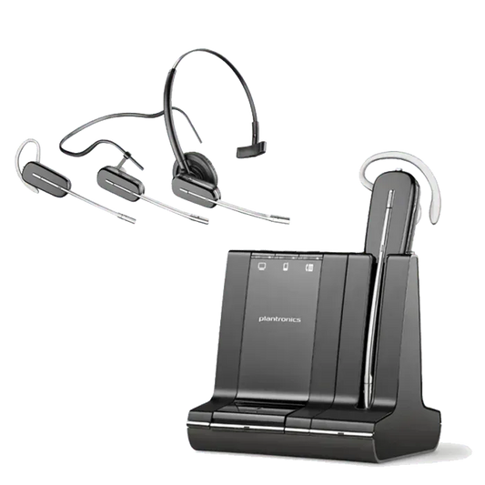 Plantronics Savi W745 Wireless Headset - PLAN-SAVI-745 Refurbished - PLAN-W745-R - Reef Telecom