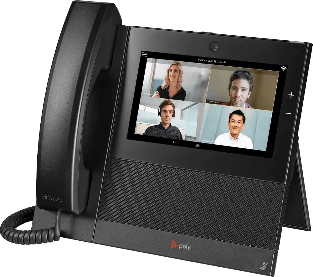 Polycom CCX 700 business media video phone with touchscreen and video conference display
