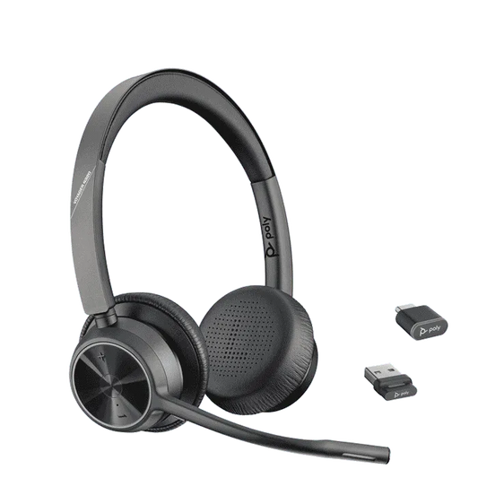 POLY/PLANTRONICS Voyager 4320 Series Bluetooth Office Headset (218475-01) - PLAN-VOYAGER-4320-UC New - PLAN-VOYAGER-4320-UC - Reef Telecom