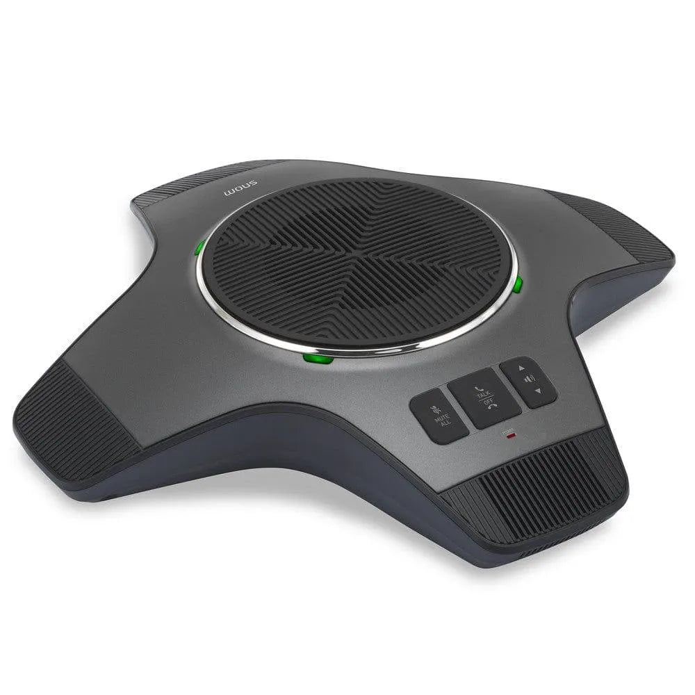 Snom DECT expansion speakerphone for C520 C620 conference phones, black with control buttons.