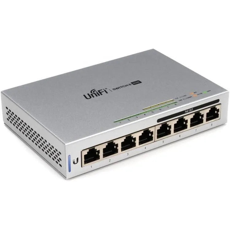 Ubiquiti UniFi 8 Port 60W PoE Gigabit Switch - US-8-60W - Refurbished - US-8-60W-R - Reef Telecom