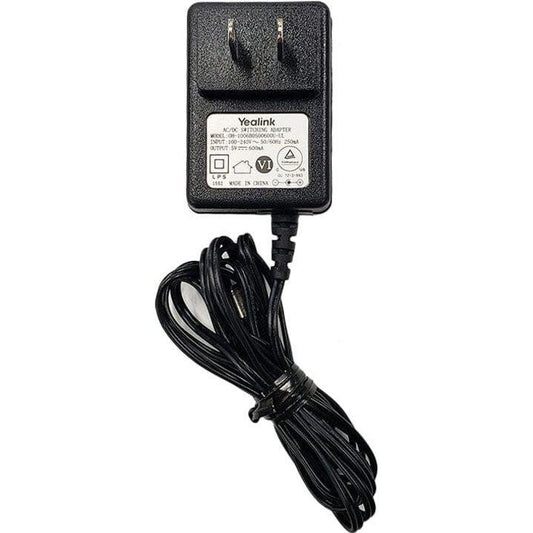 Yealink PS5V600US Power For The Yealink T19P/T21P/T23P/T23G/T40P/W52P/W52H/ - YEALINK-PS-5V-600US New - YEALINK-PS-5V-600US - Reef Telecom
