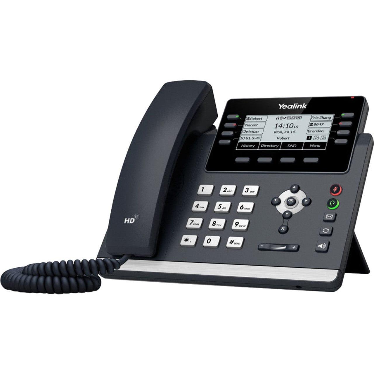 Yealink T42S 12 Line PoE SIP Gigabit IP Phone - YEALINK-T42S New - YEALINK-T42S - Reef Telecom